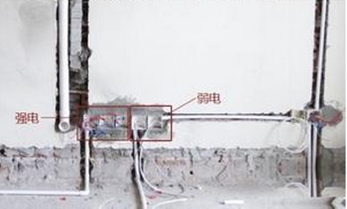 強電、弱電分路走
