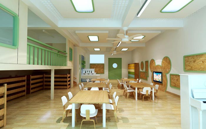 現代簡約幼兒園教室裝修設計案例