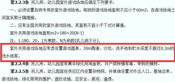 托兒所、幼兒園建筑設計規范截圖